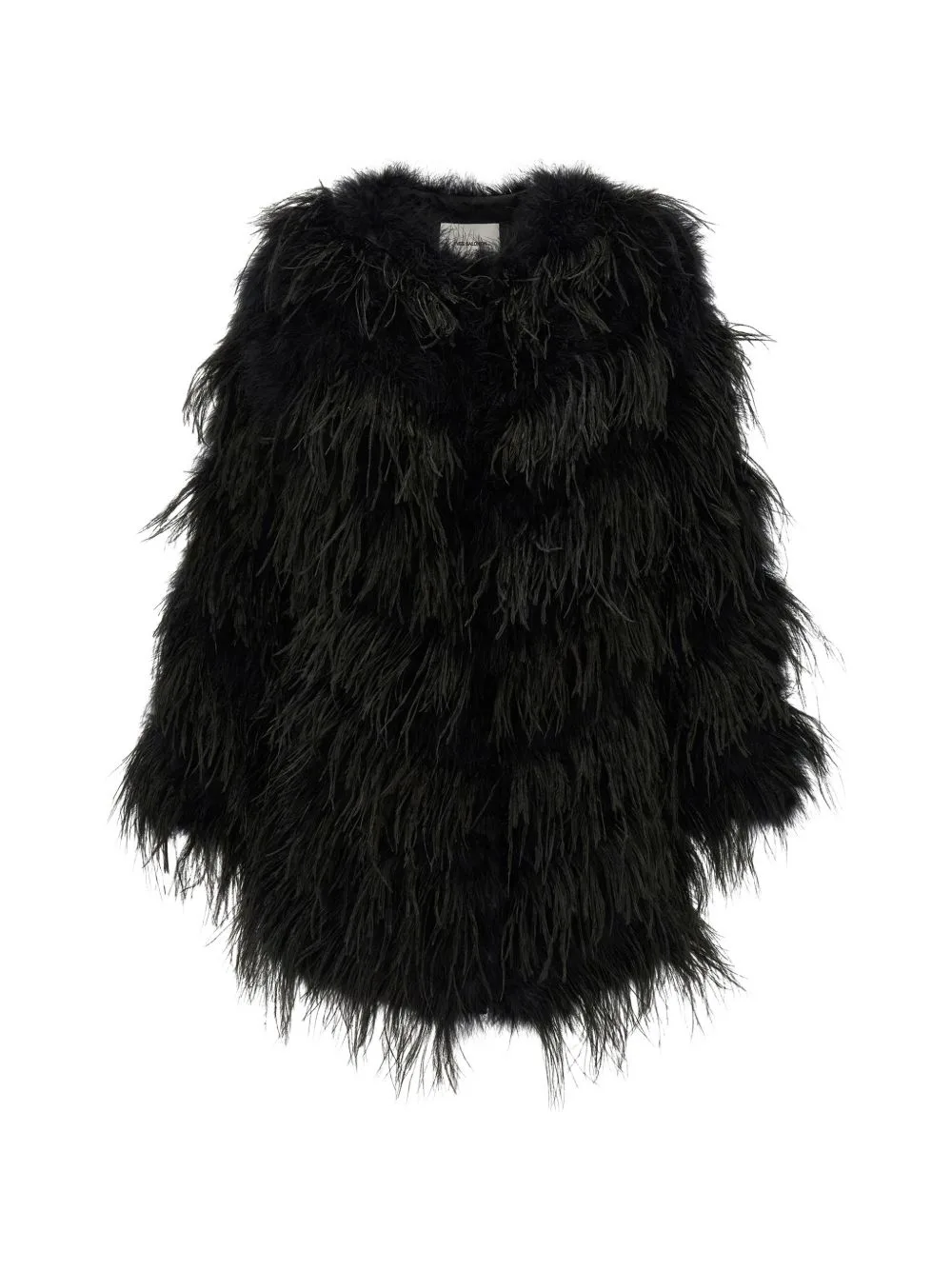 Feather-Embellished Quilted Coat by Yves Salomon