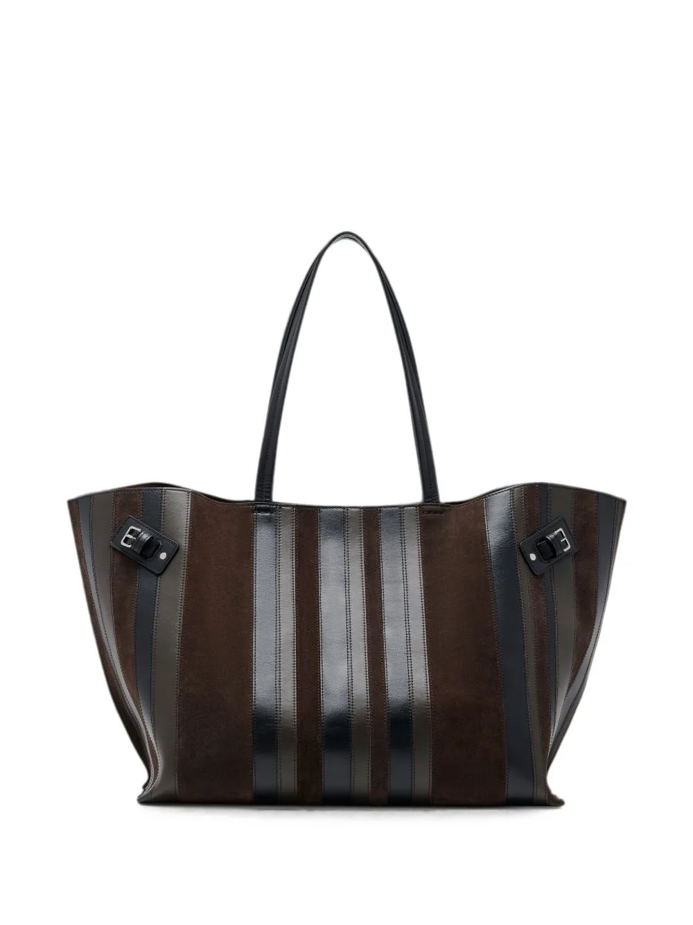 Days Carryall in Calf Striped Intarsia Tote Bag by Proenza Schouler