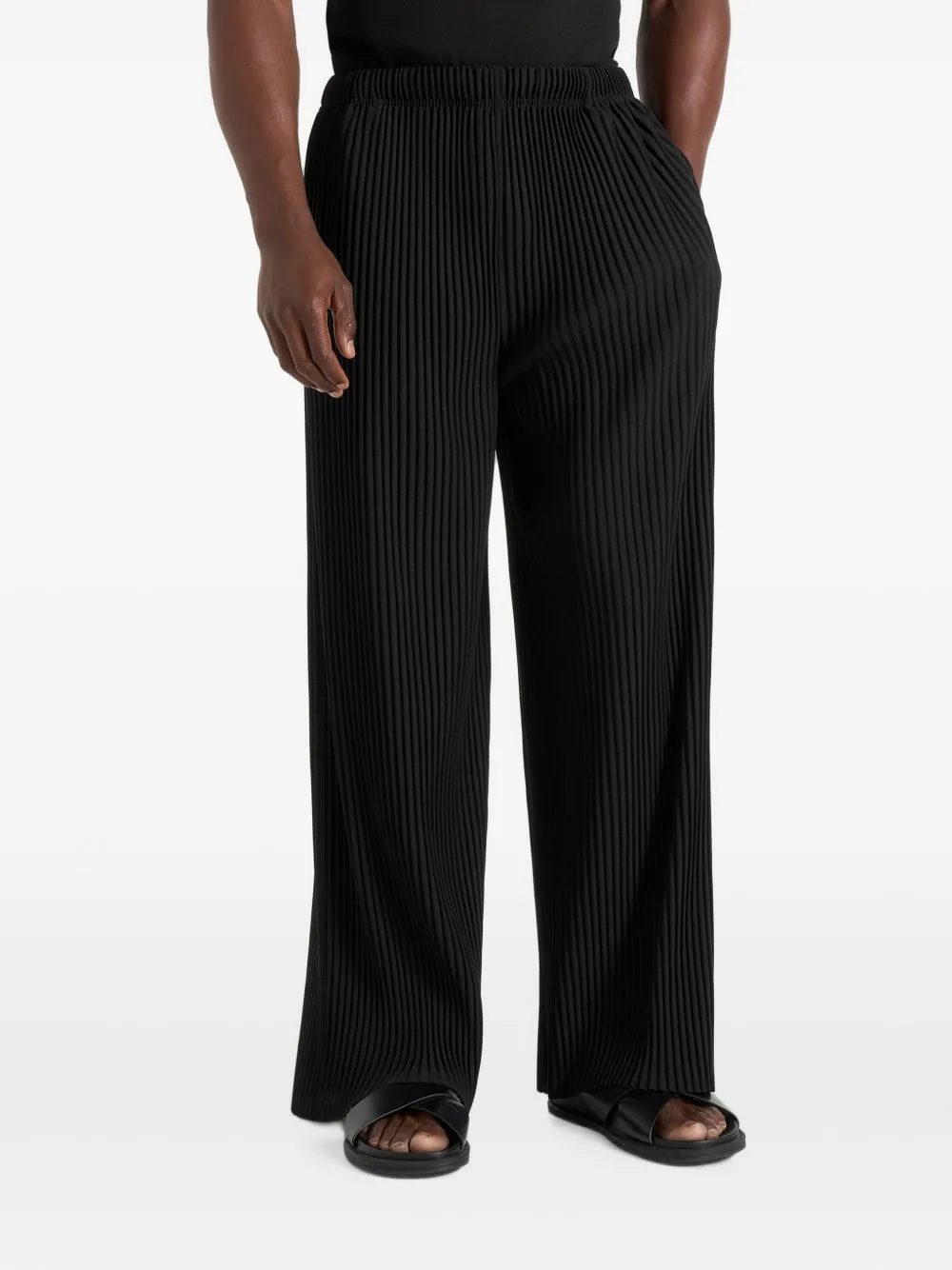 Jonas Pleated Wide-Leg Trousers by Manière De Voir