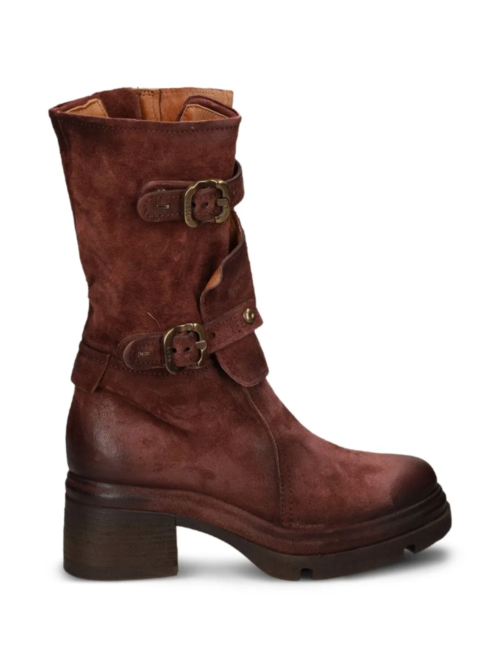 Buckled Leather Boots