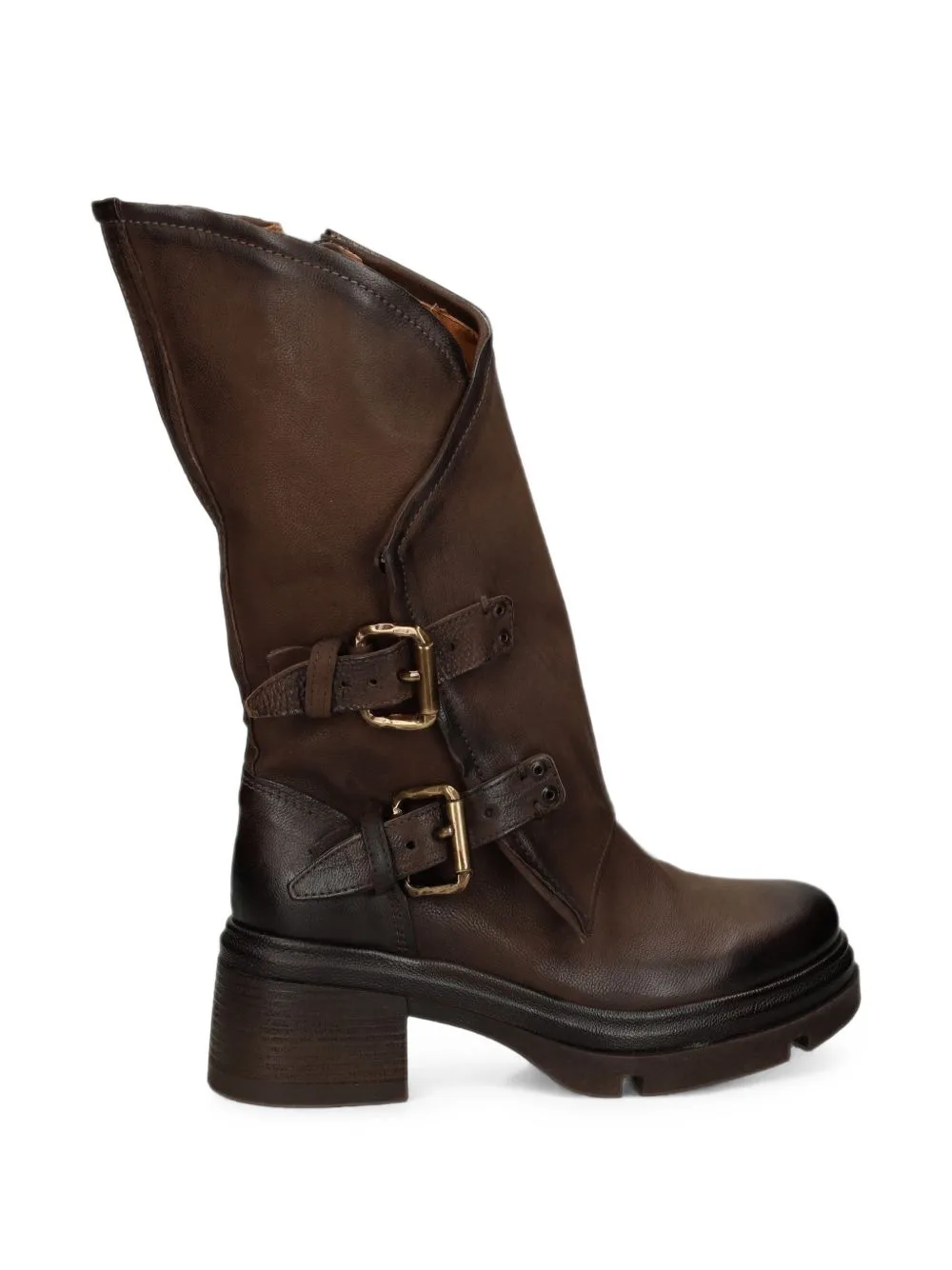 Easton Buckle-Fastening Leather Boots by A.S.98