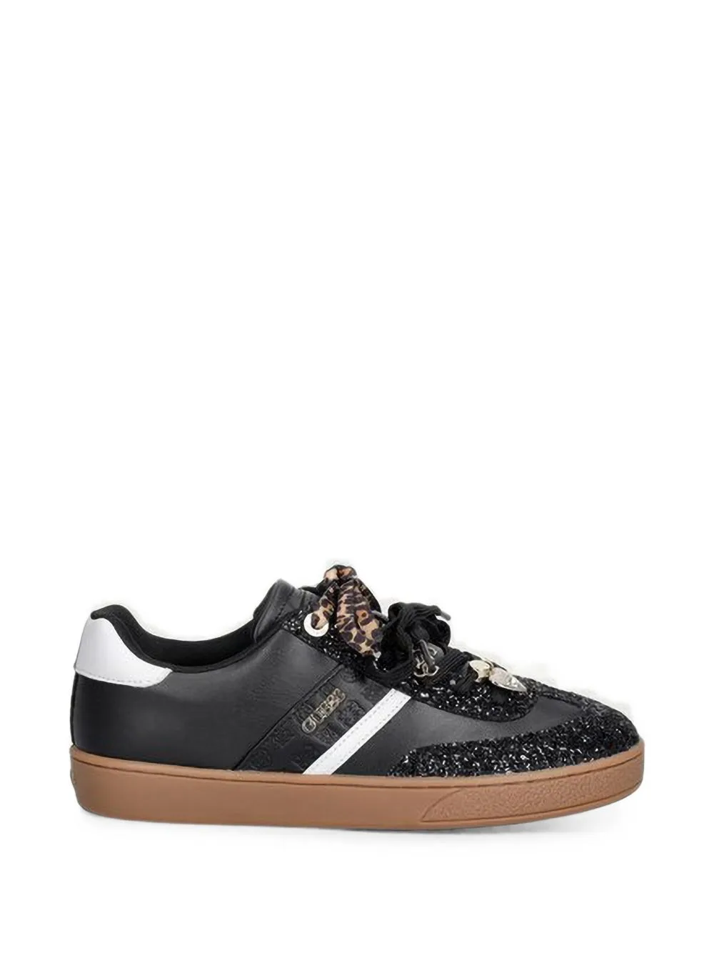 Naoki Glitter-Embellished Sneakers by GUESS USA