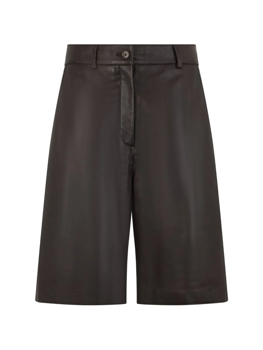 Wide-Leg Leather Shorts by P.A.R.O.S.H.