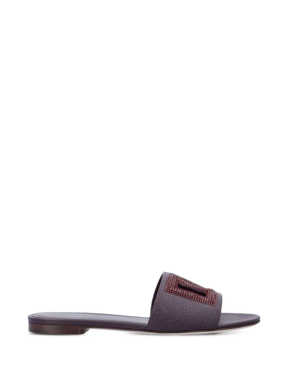 Suede and Dauphine Calfskin Flat Slippers by Dolce & Gabbana