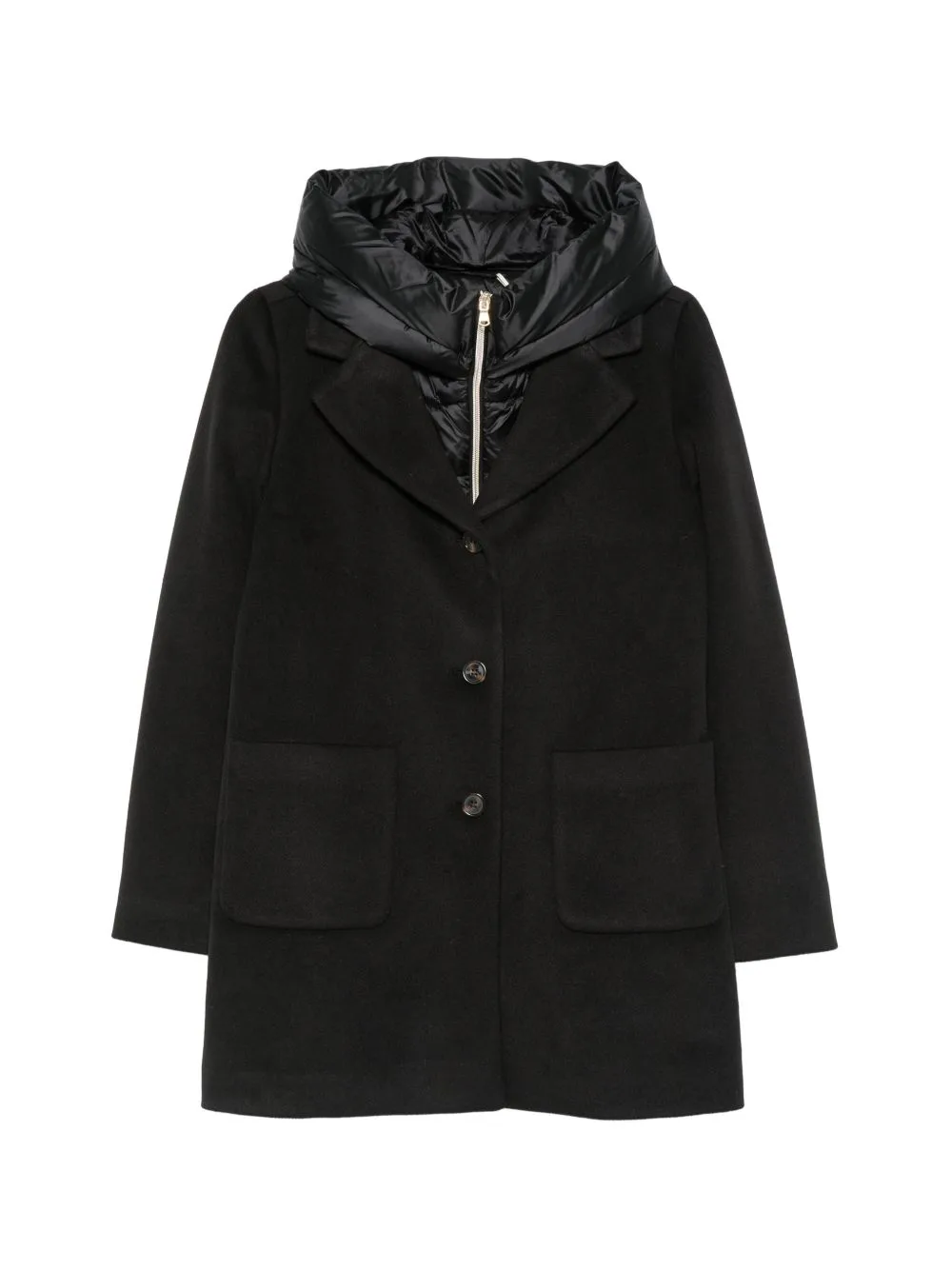 EMMCuore Hooded Single-Breasted Coat by EMME