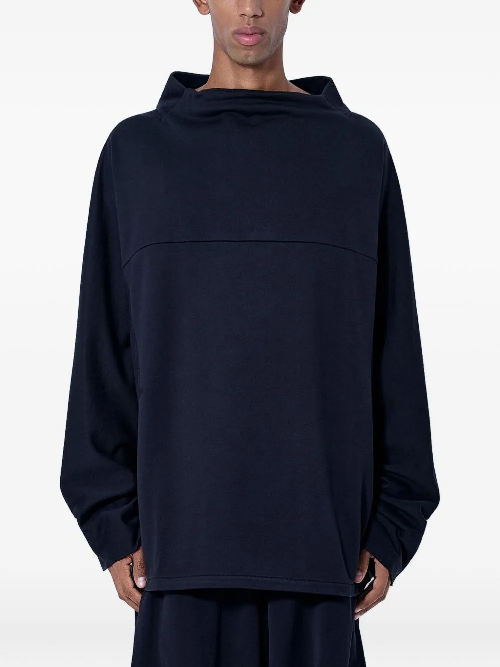 Veleka Structured-Neckline Sweatshirt by Kiko Kostadinov