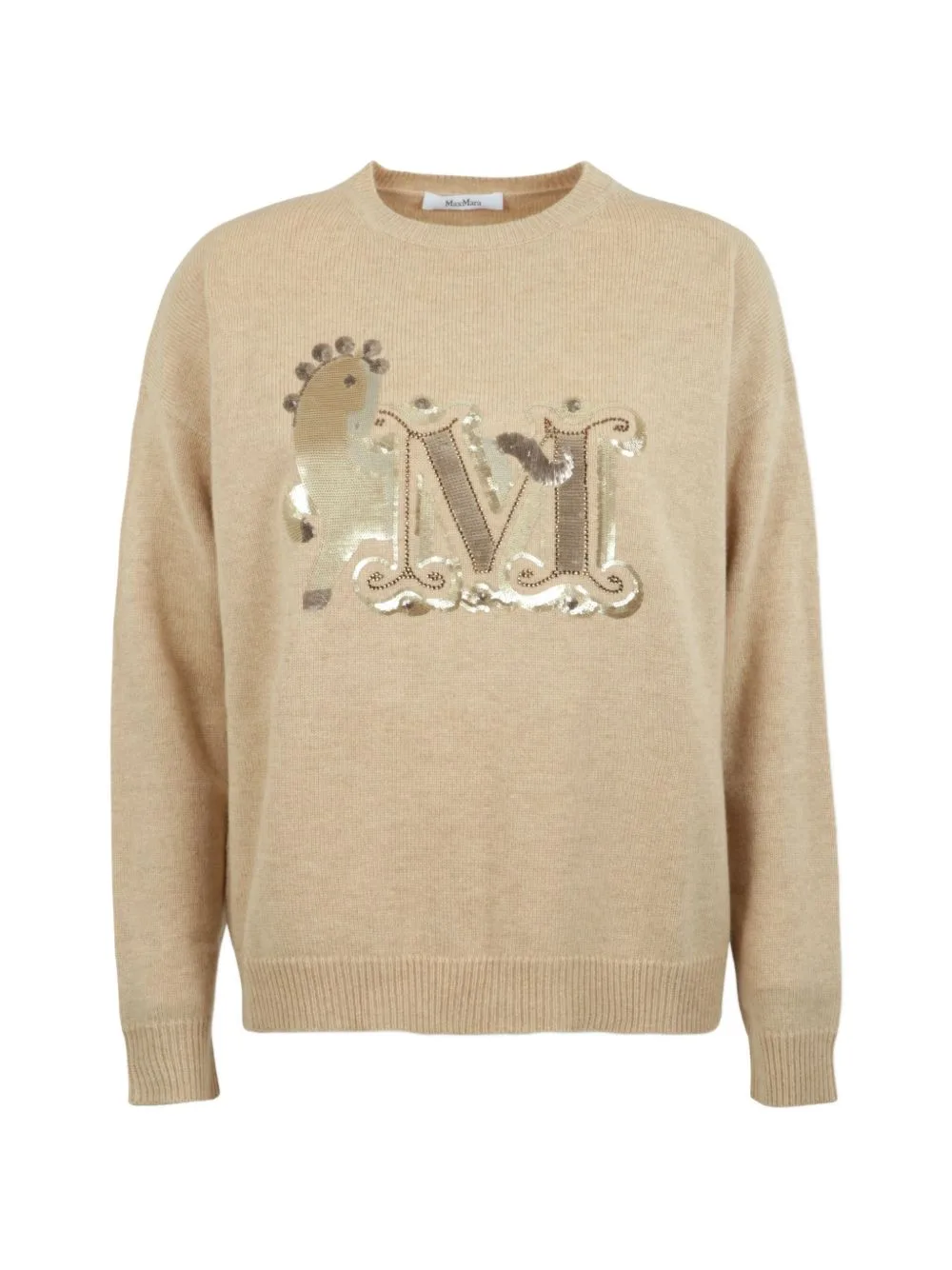 Logo Crew-Neck Sweater by Max Mara