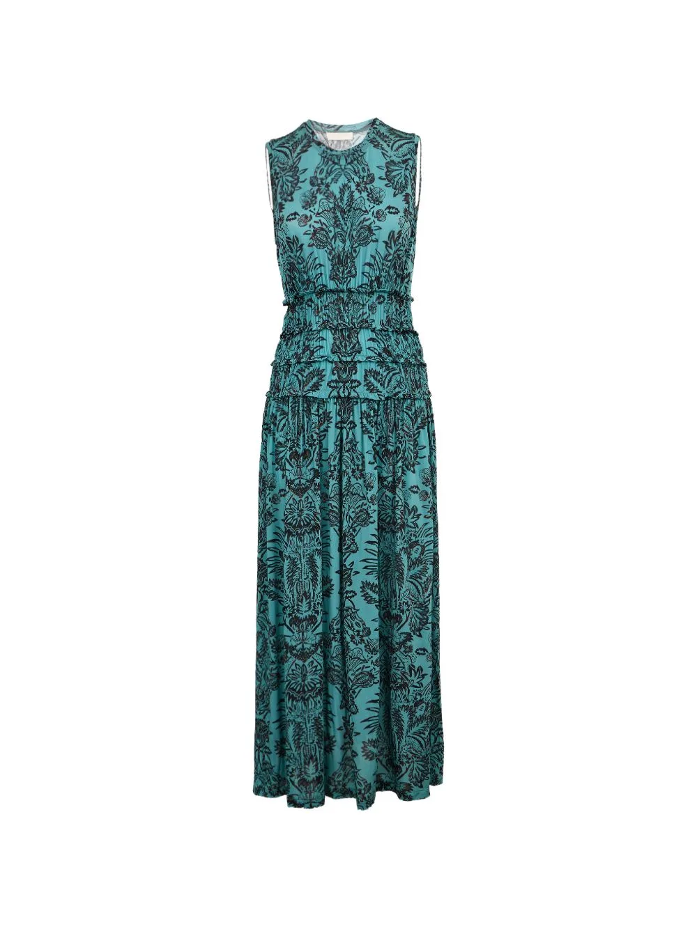 Kamaria Ruched Floral Maxi Dress by Ulla Johnson