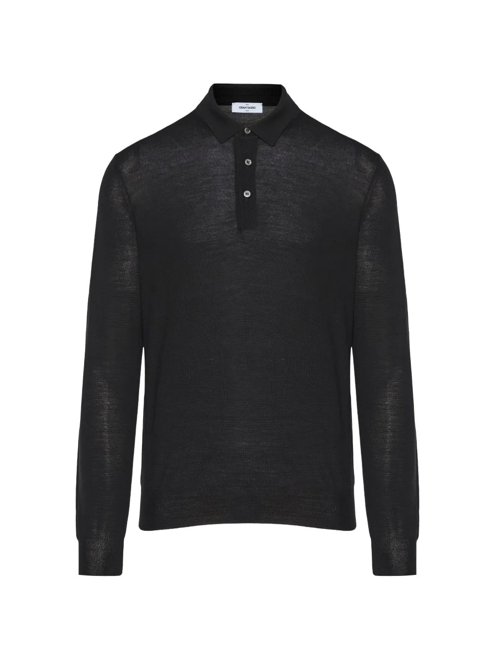 Long-Sleeve Polo Sweater by Gran Sasso
