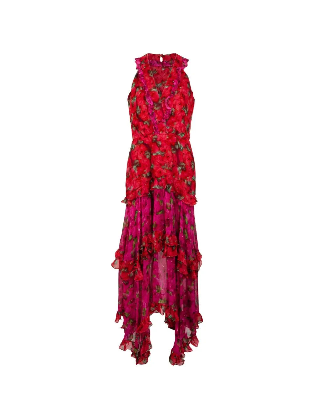 Jolie B Ruffled Tiered Midi Dress by Saloni