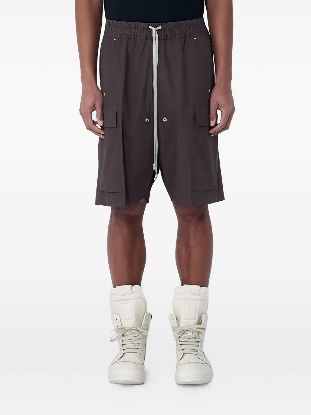 Elasticated Cargo Shorts by Rick Owens