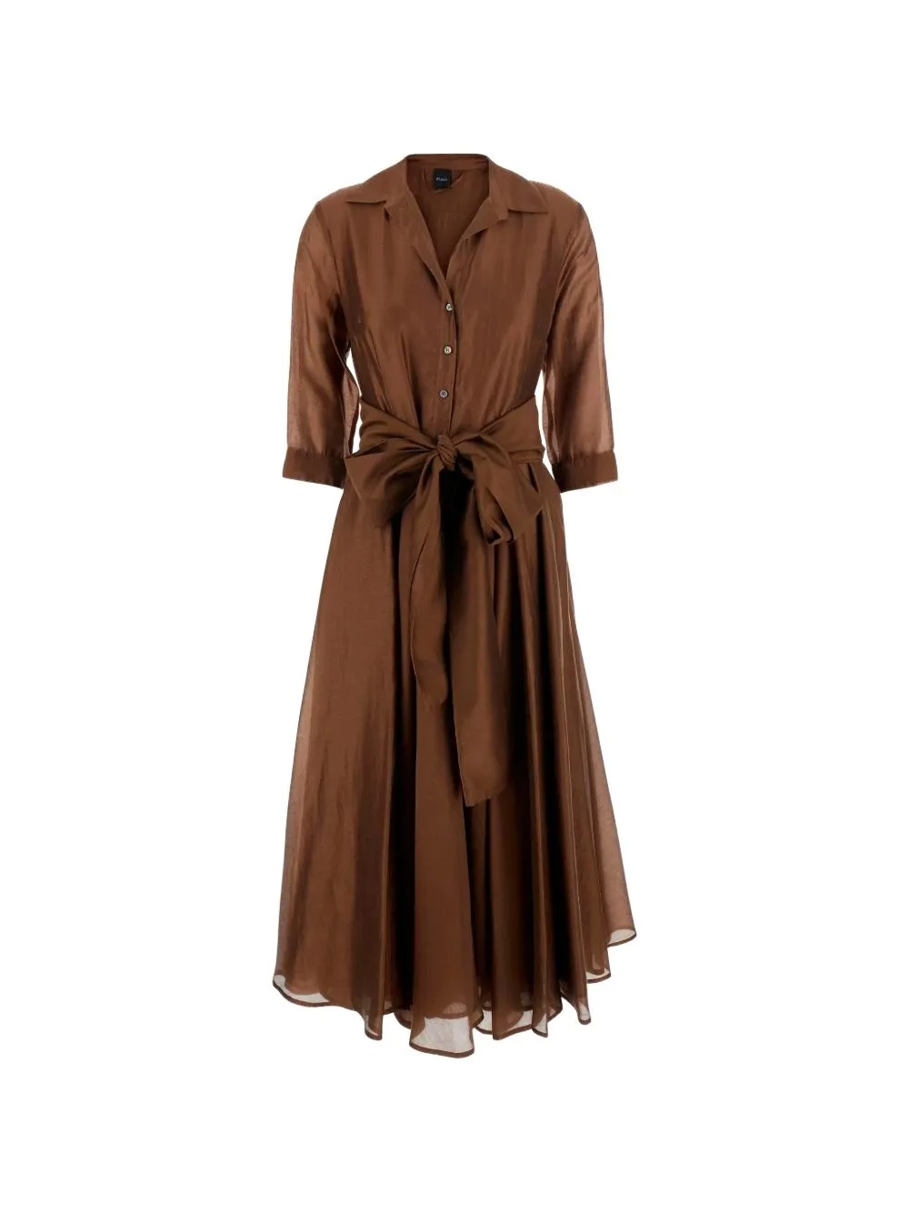 Belted Midi Shirt Dress by PLAIN