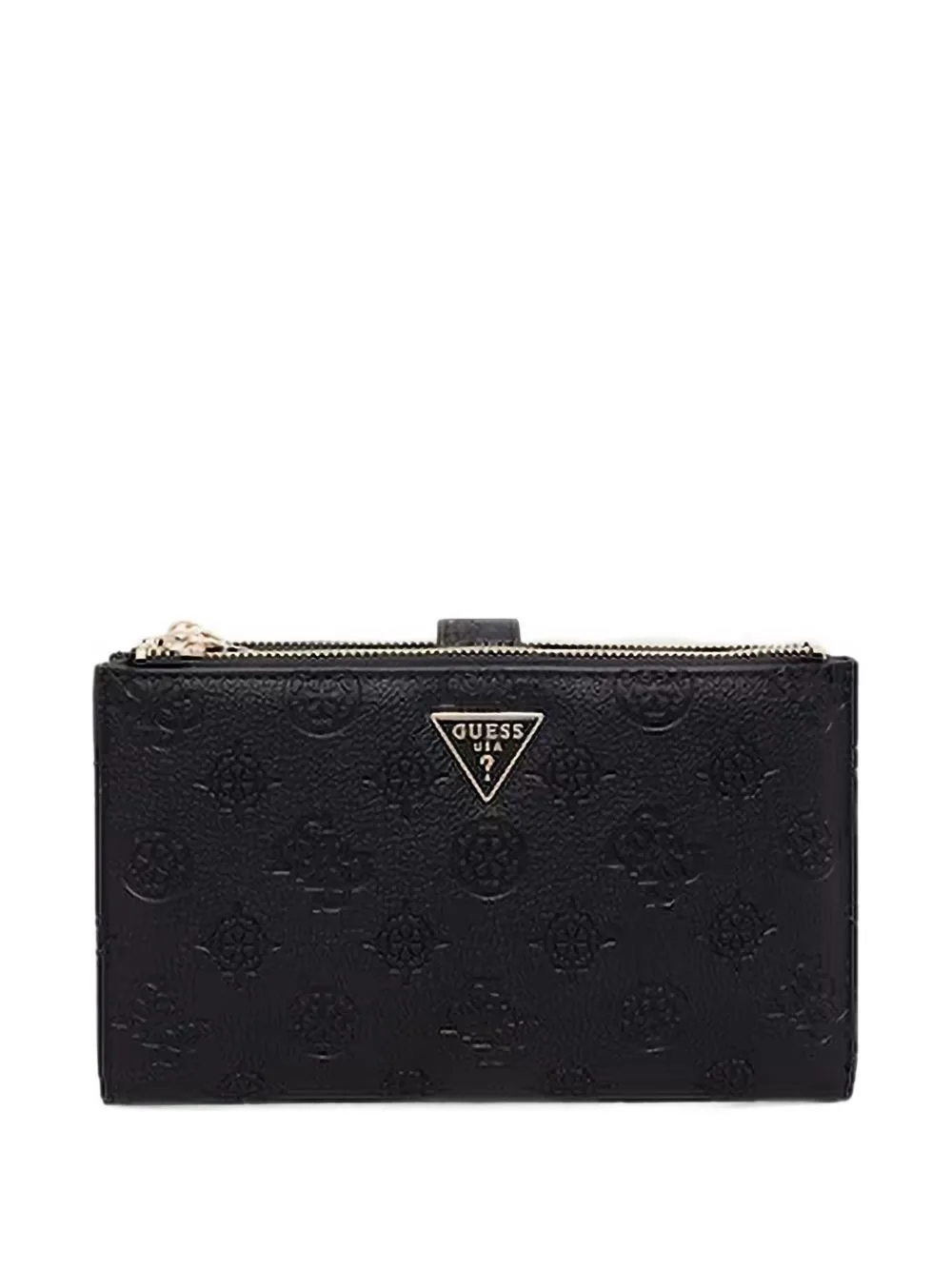 Logo-Embossed Zip-Around Wallet by GUESS USA