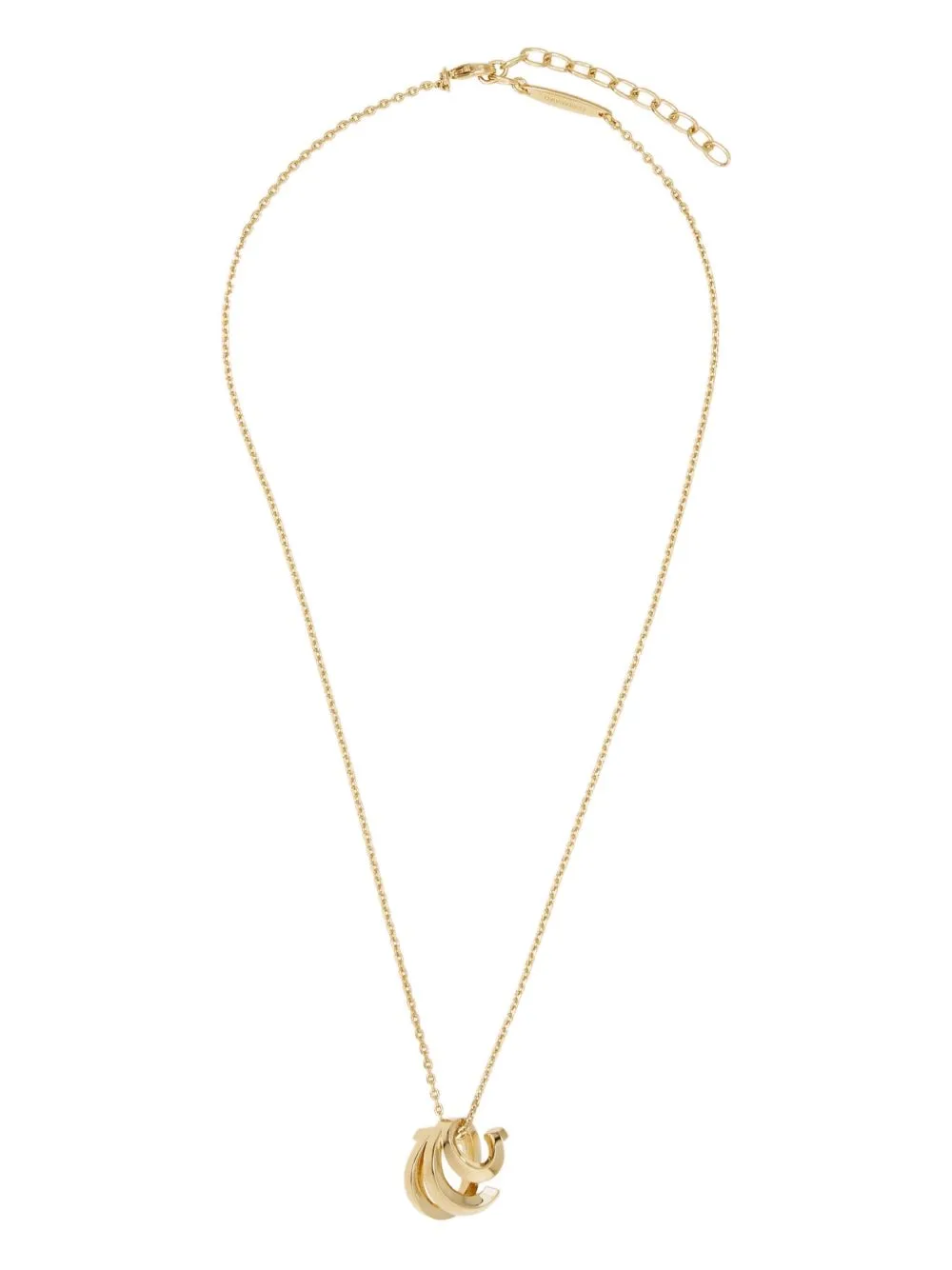 Triple-Gancini Pendant Necklace by Ferragamo