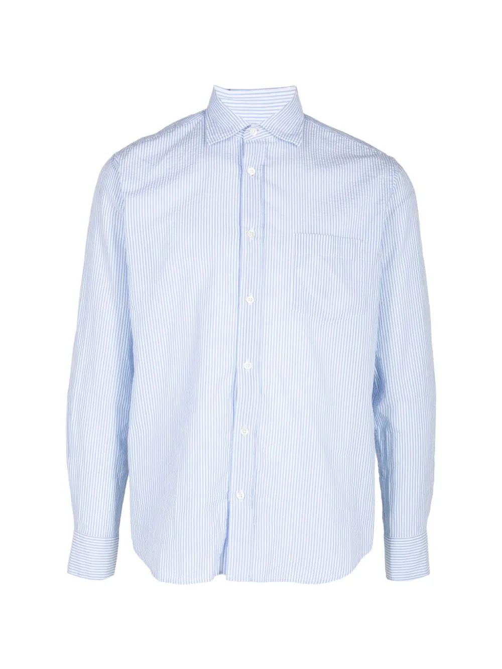 Striped Seersucker Shirt by HARTFORD