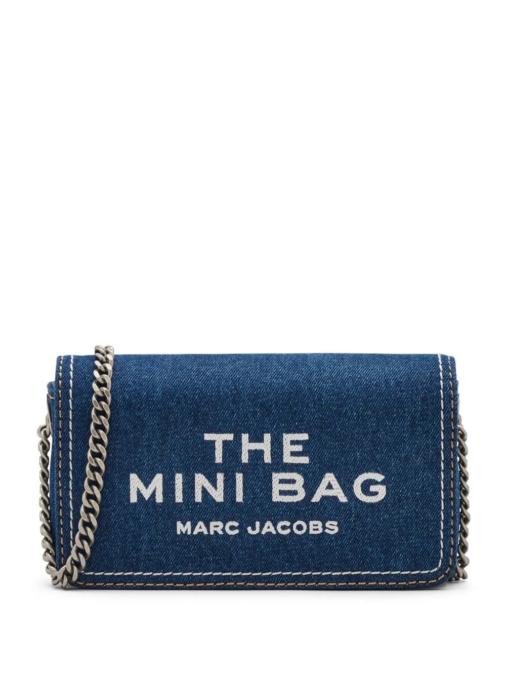 The Denim Mini Chain Bag by Marc Jacobs