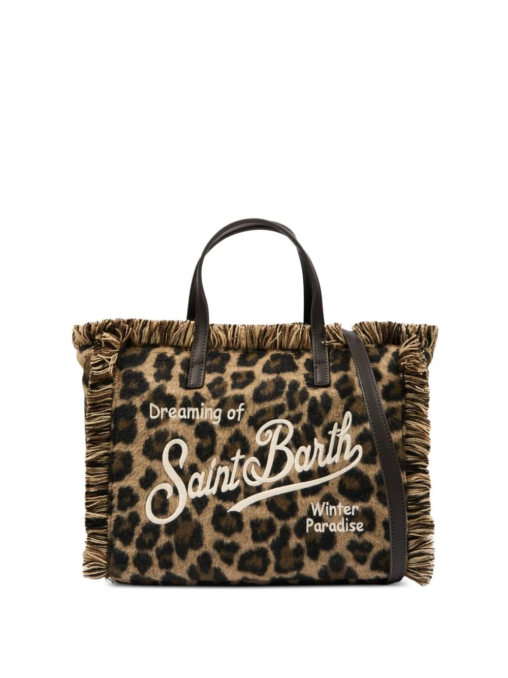 Colette Leopard-Print Fringed Tote Bag by MC2 Saint Barth