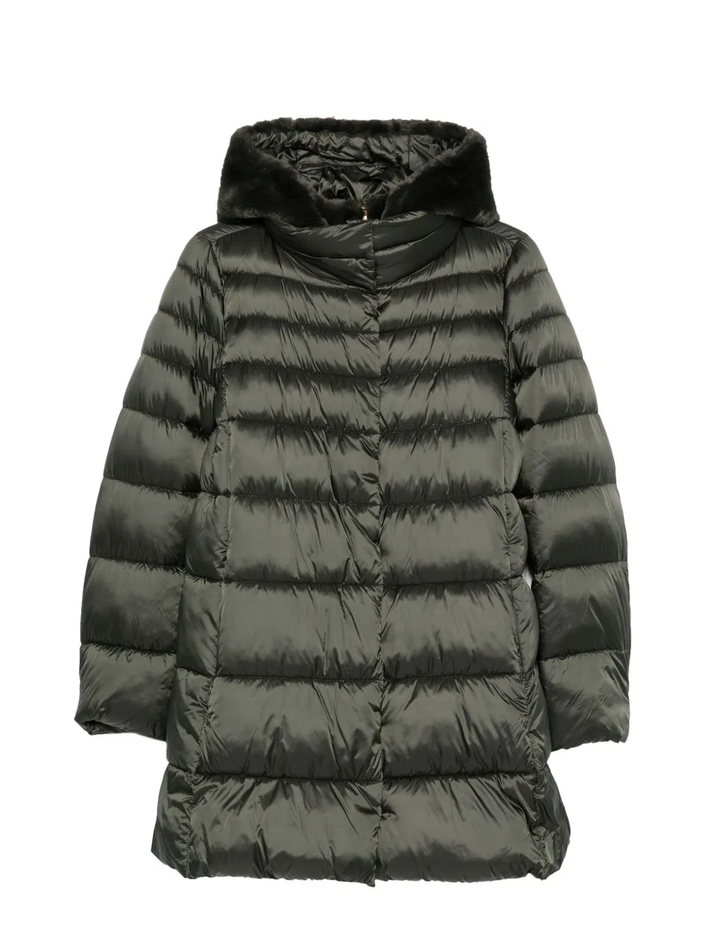 EMMChenzia Faux-Fur-Trim Hooded Coat by EMME