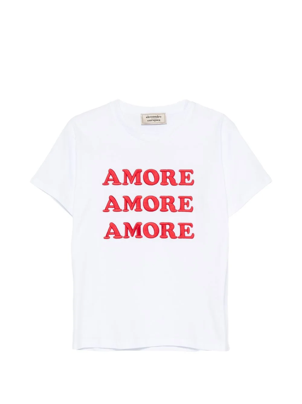 Slogan-Embroidered T-Shirt by alessandro enriquez