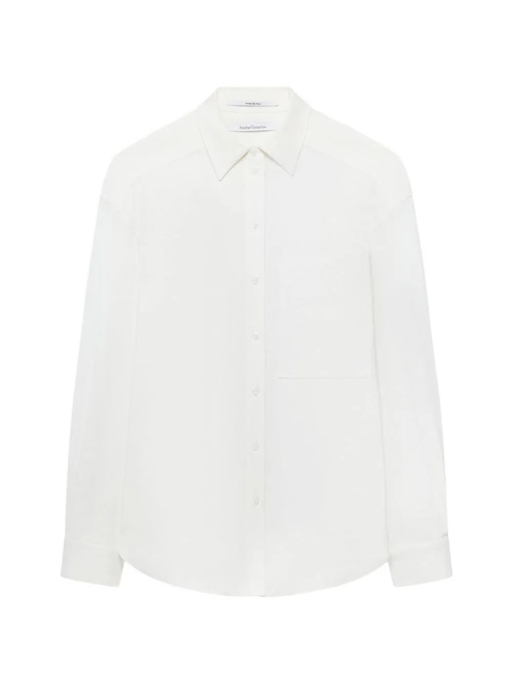 Pleat-Back Hemp-Blend Shirt by Another Tomorrow