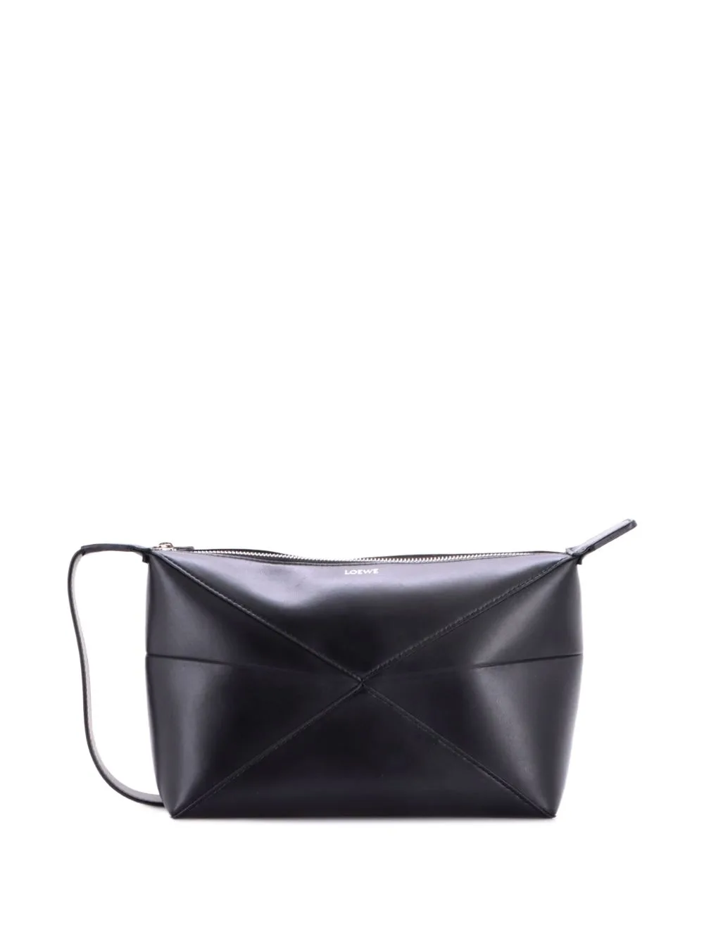 Puzzle Fold Wash Bag Leather Pouch by Loewe Pre-Owned