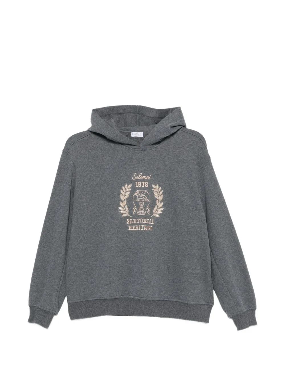 Logo-Embroidered Hoodie by Brunello Cucinelli