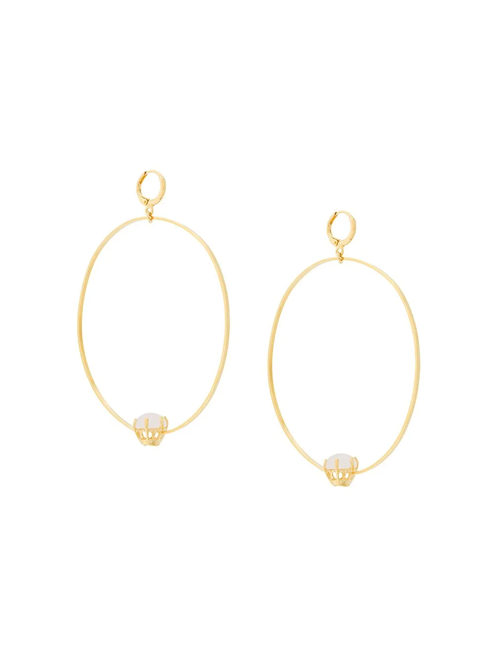 Puro Reversed Hoop Earrings by Iosselliani