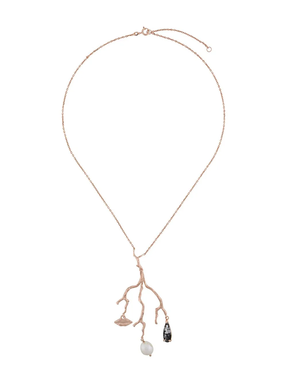 Reves De Reves Tourmaline Pearl Necklace by Wouters & Hendrix