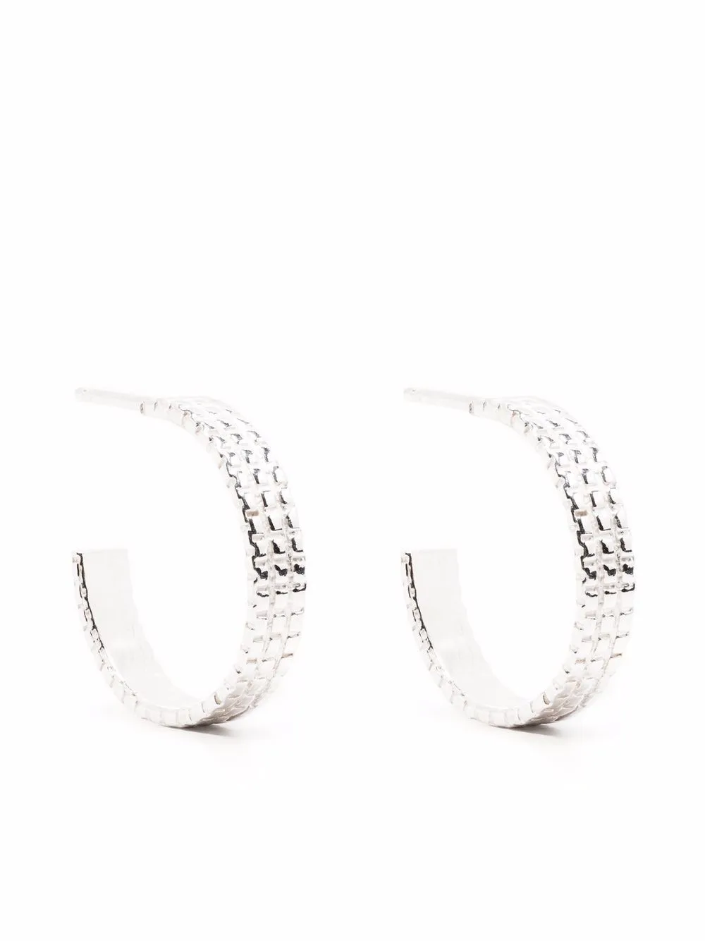 Chain-Texture Hoop Earrings by Wouters & Hendrix