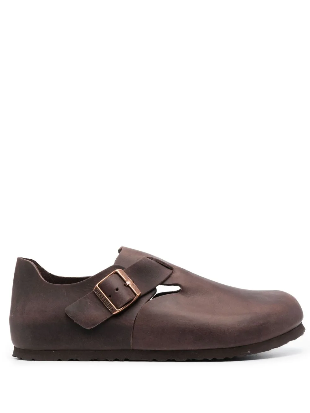 London Round-Toe Leather Loafers