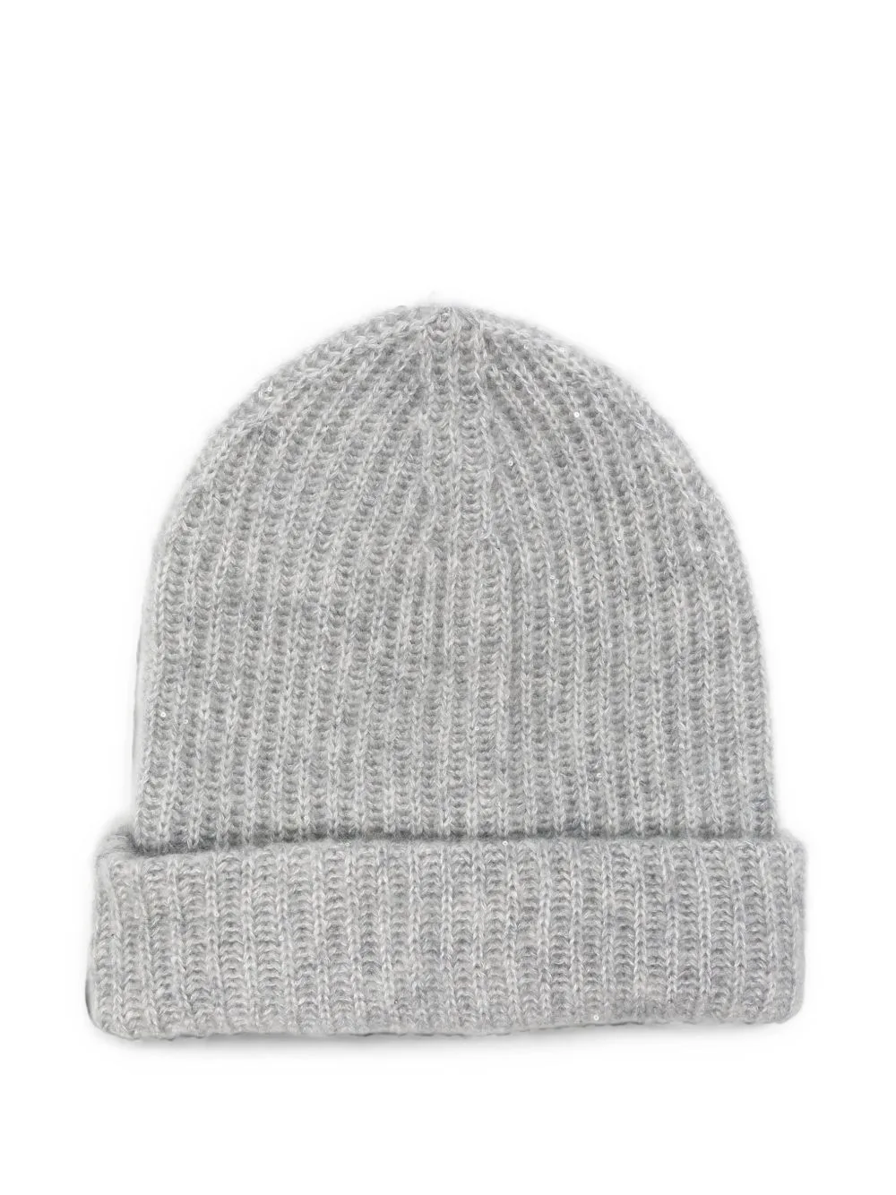 Ribbed-Knit Sequin-Embellished Beanie Hat by Roberto Collina