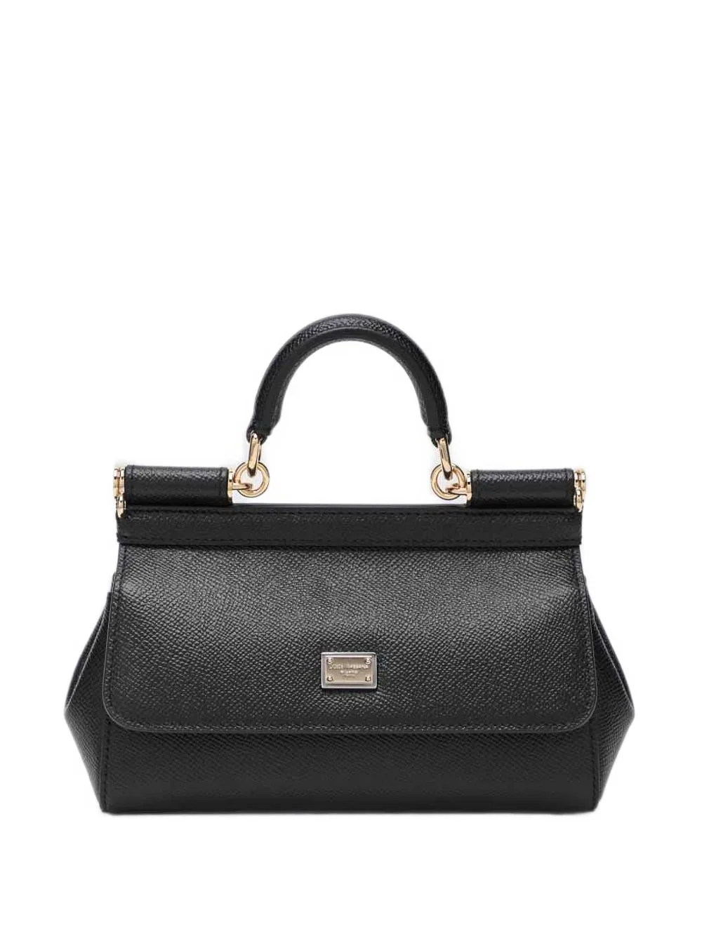 Mini Sicily Handbag in Dauphine Calfskin by Dolce & Gabbana