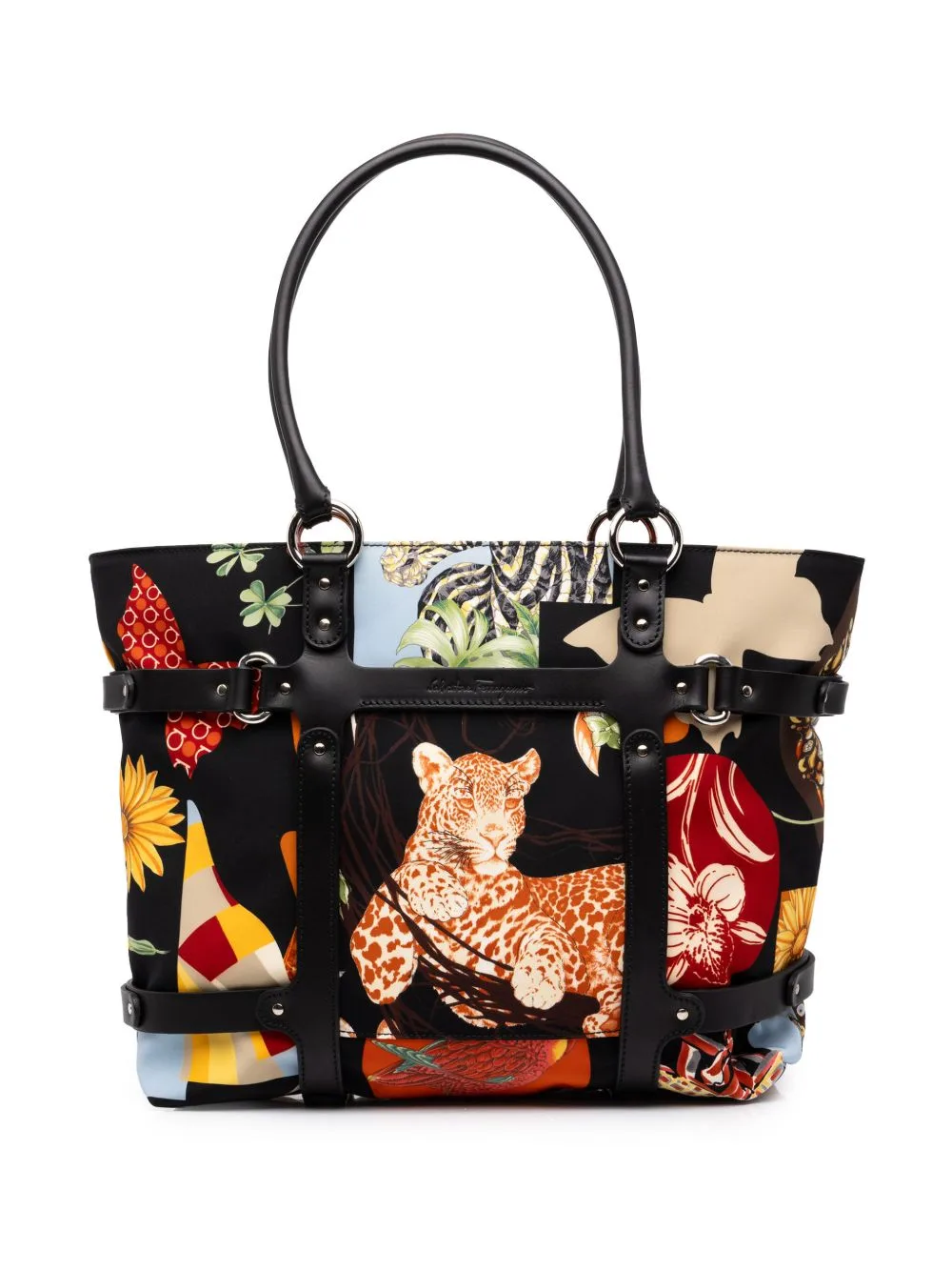 2010-2026 Nylon Fiera Carnival Tote Bag by Ferragamo Pre-Owned