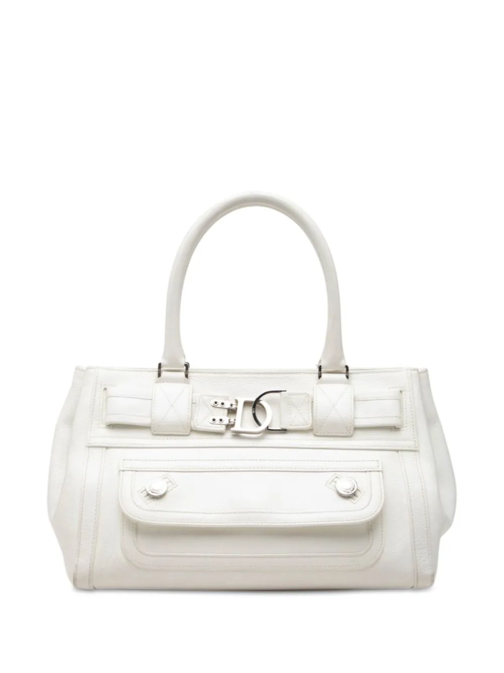 2005 Calfskin Flight Handbag by Christian Dior Pre-Owned