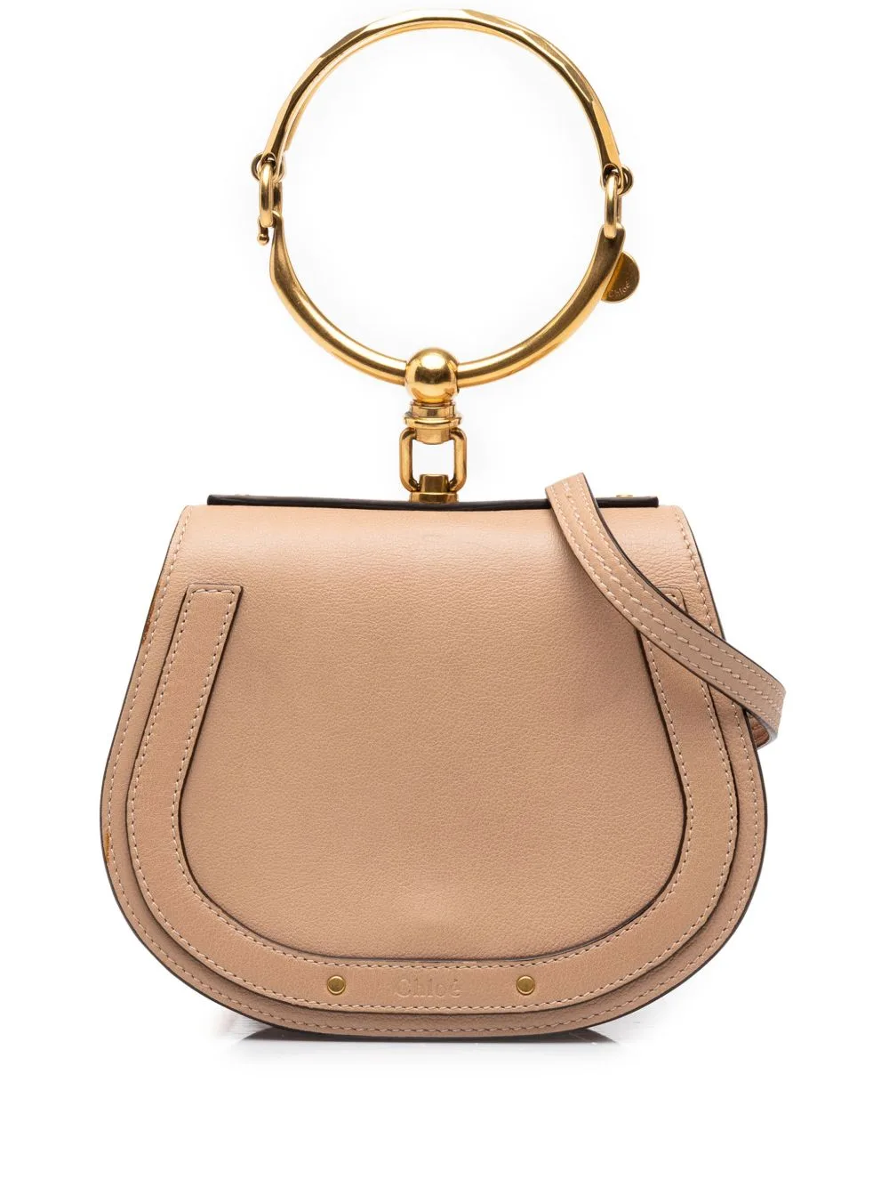 2018 Small Leather Nile Bracelet Satchel by Chloé Pre-Owned