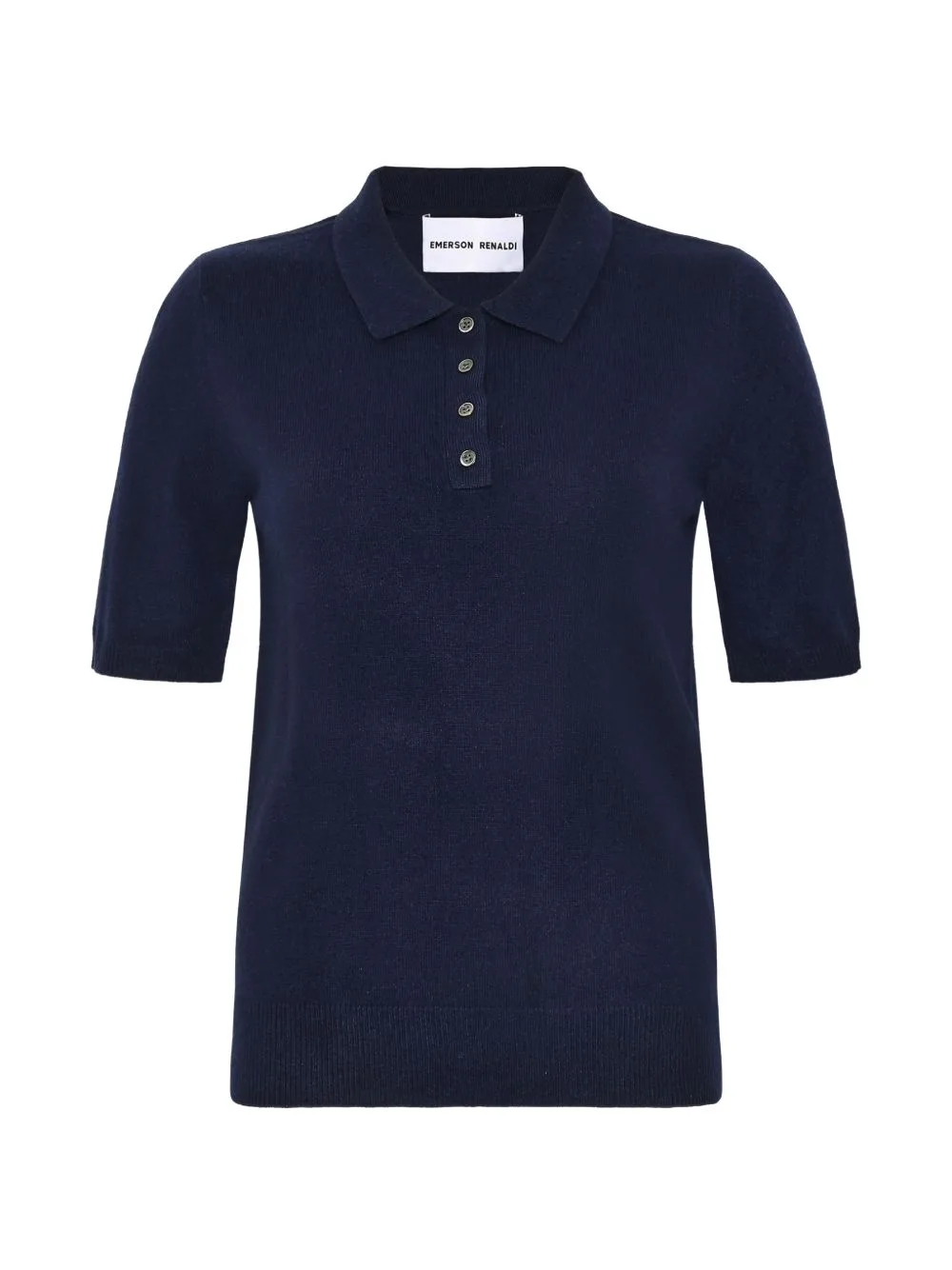 Short-Sleeve Polo Top by Emerson Renaldi