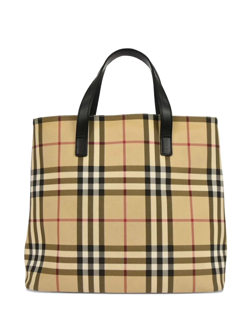 1990-2000s Check Tote Handbag by Burberry Pre-Owned