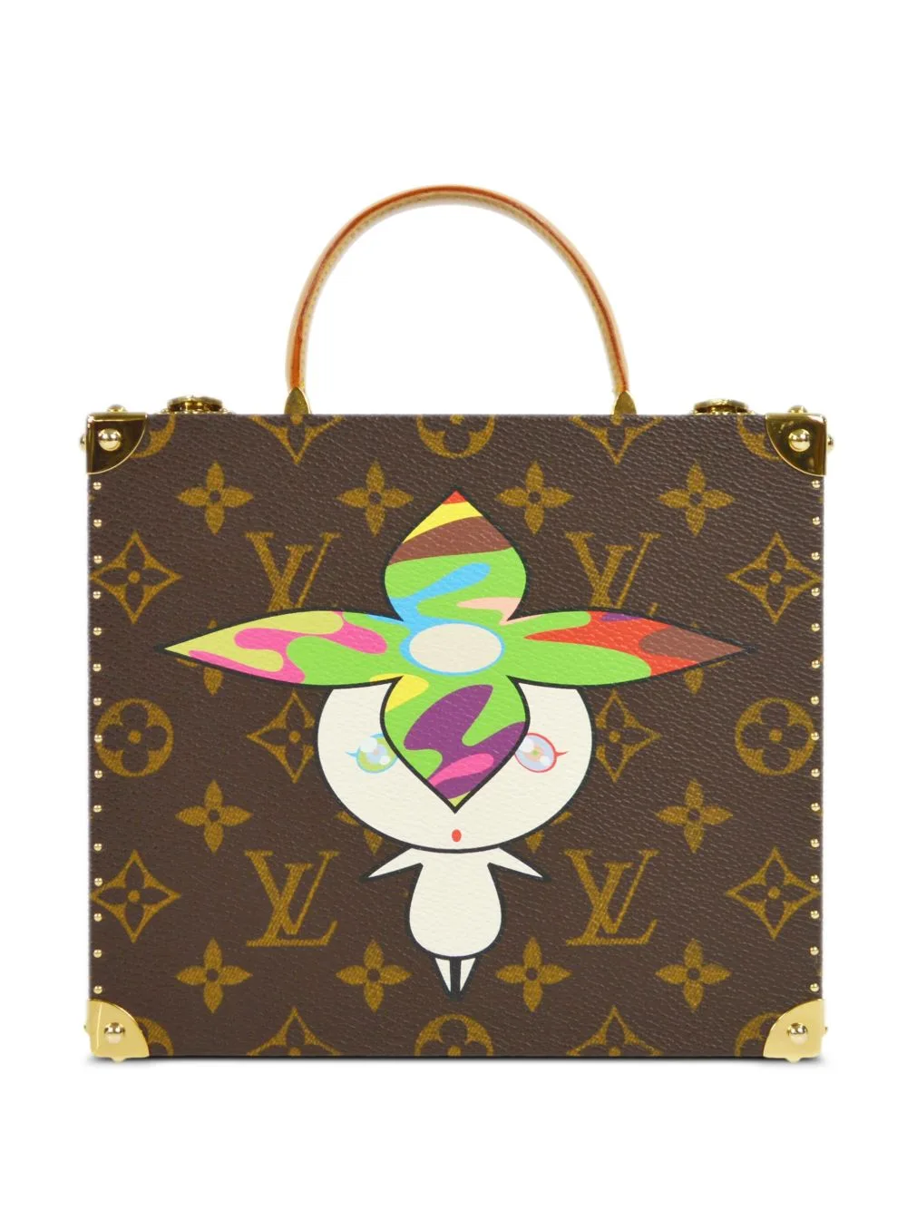 Louis Vuitton Pre-Owned x Takashi Murakami 2000s Pre-Owned Flower Hat Monogram Jewellery Case by Louis Vuitton Pre-Owned
