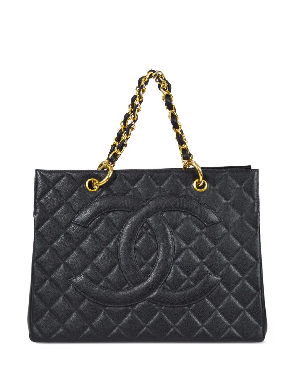 1997 CC Patch Chain Tote Bag by CHANEL Pre-Owned