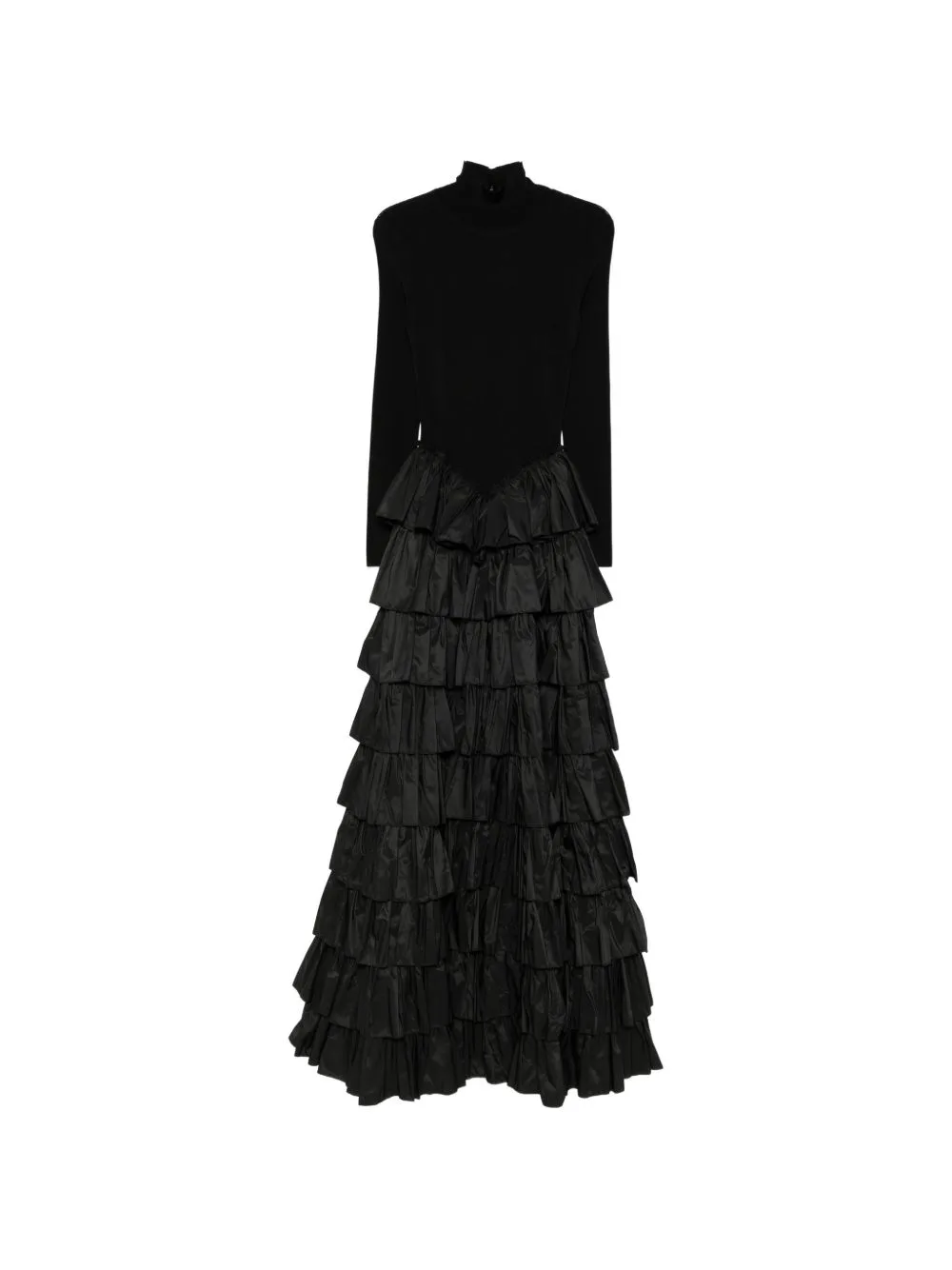 Ruffled Open-Back Maxi Dress by Elisabetta Franchi