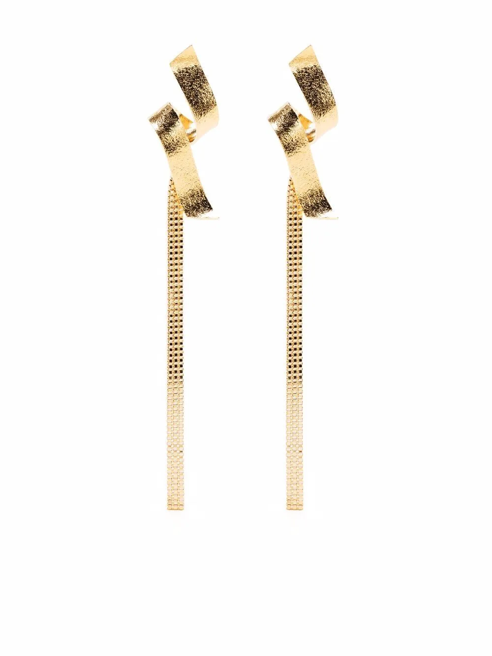 Swirl Chain-Link Earrings by Wouters & Hendrix
