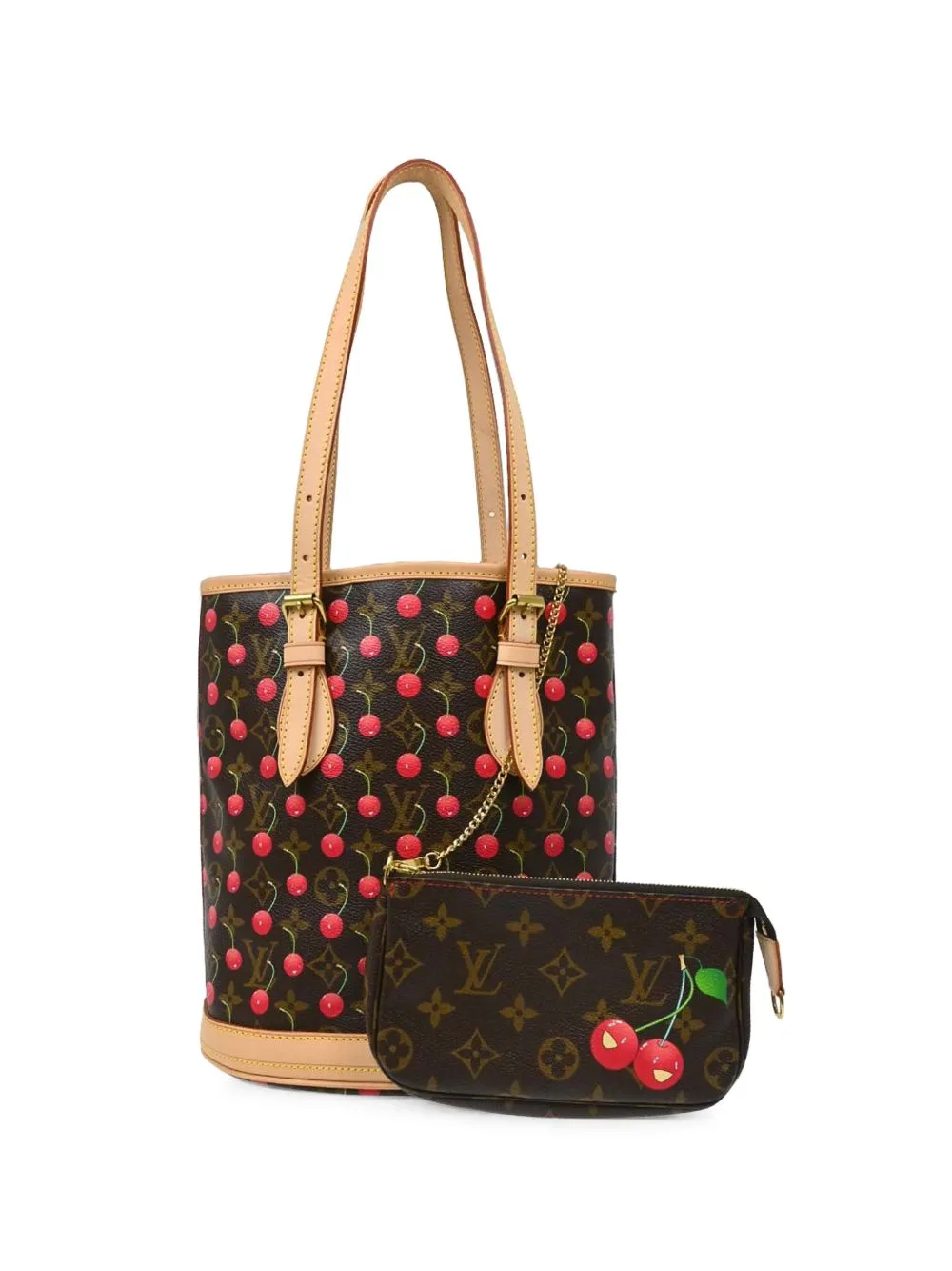 2005 PM Cerises Bucket Tote Bag by Louis Vuitton Pre-Owned