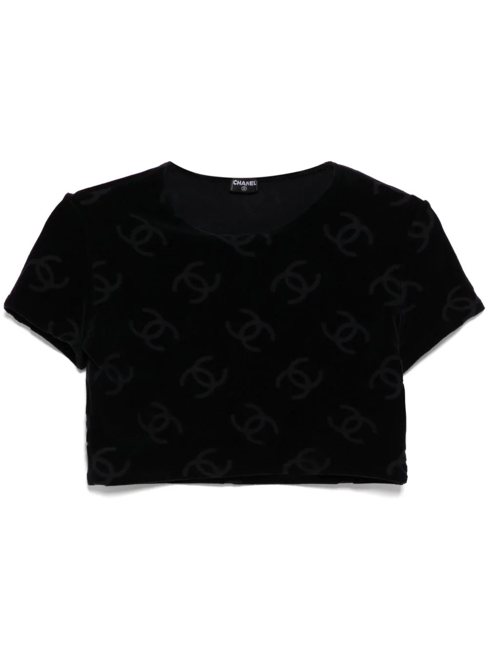 1990-2000s CC Logo-Print T-Shirt by CHANEL Pre-Owned
