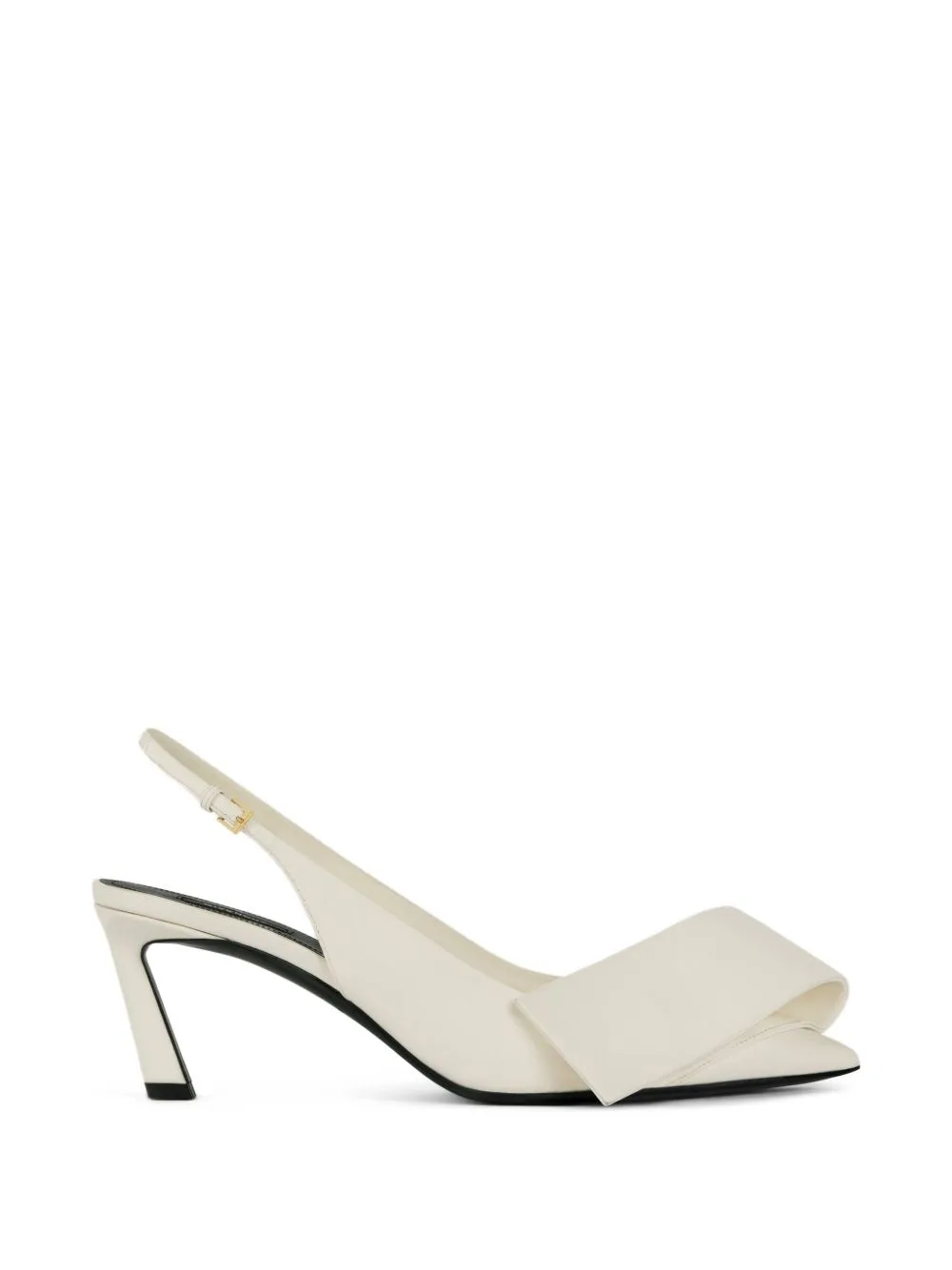 Twisted Ribbon Slingbacks Pumps in Leather by Givenchy