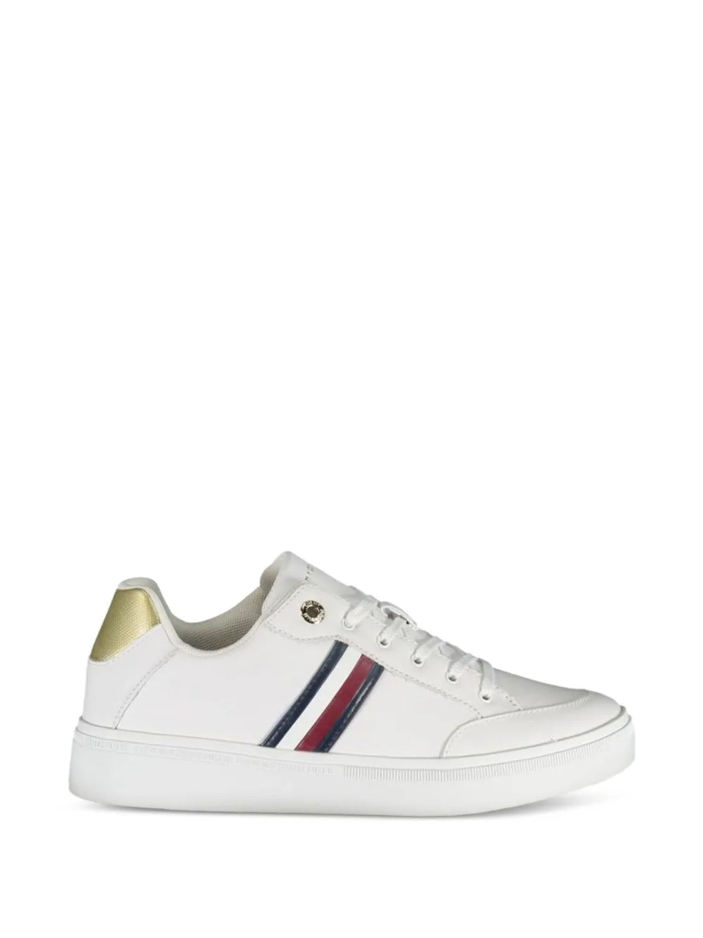 Tricolour-Stripe Sneakers by Tommy Hilfiger