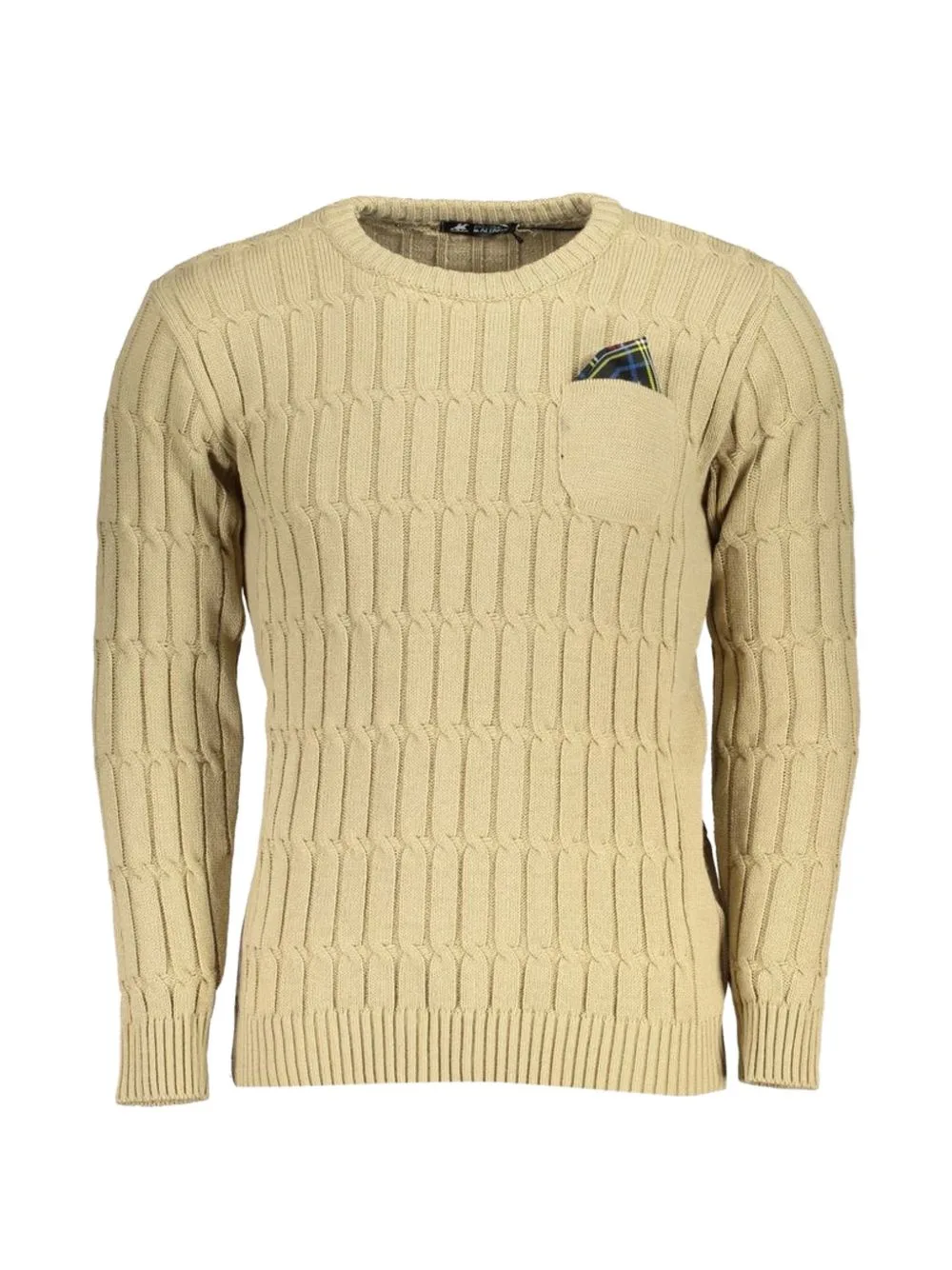 Cable-Knit Chest-Pocket Sweater by U.S. Grand