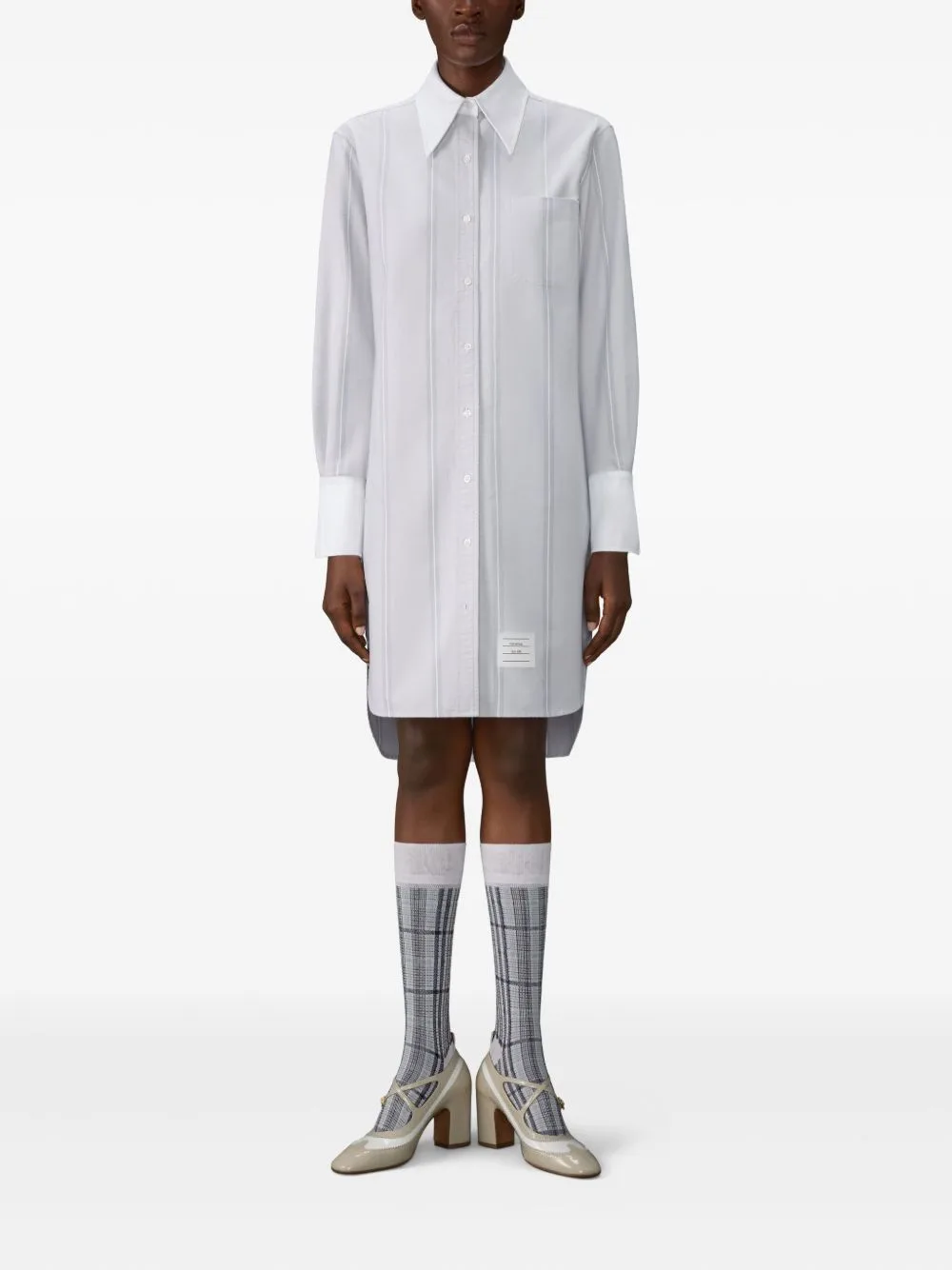 Striped Mini Dress by Thom Browne