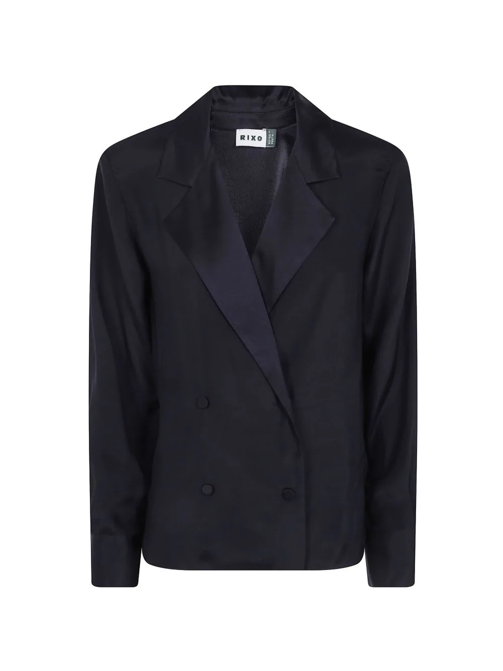 Notch-Lapel Double-Breasted Blazer by Rixo