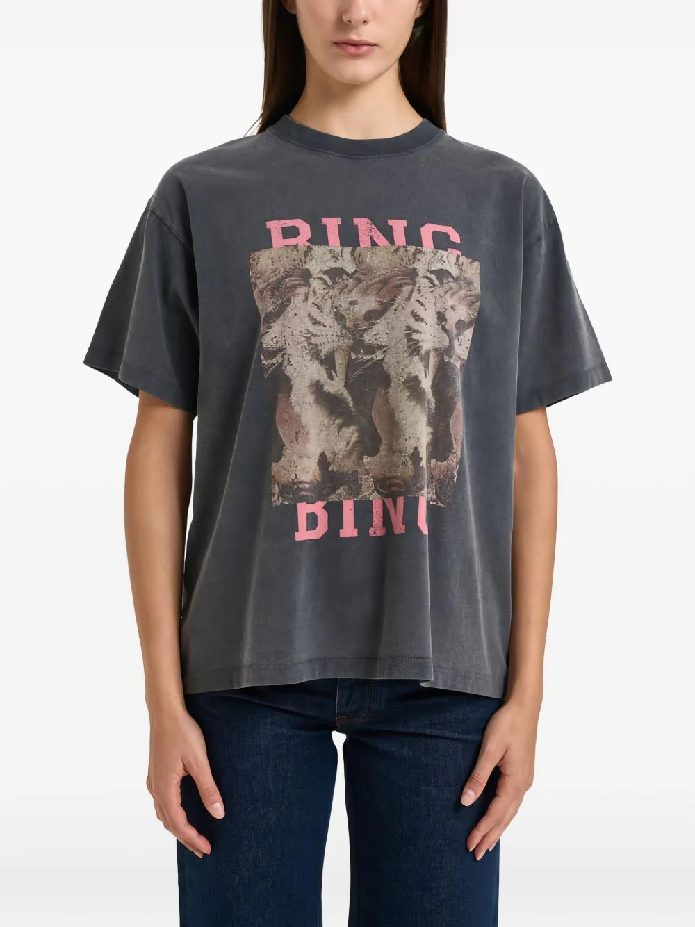 Graphic-Print T-Shirt by ANINE BING