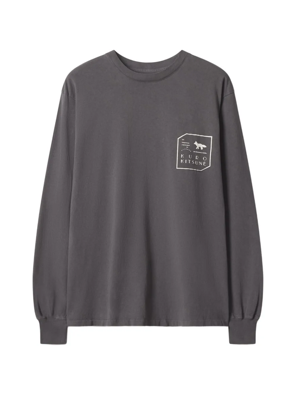 Logo-Print Long-Sleeve T-Shirt by Maison Kitsuné